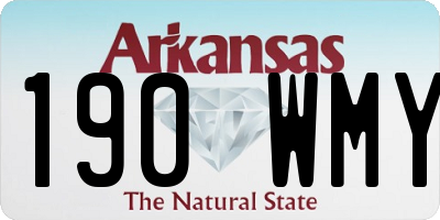 AR license plate 190WMY