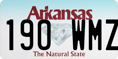 AR license plate 190WMZ