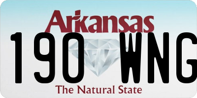AR license plate 190WNG