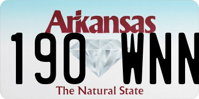 AR license plate 190WNN