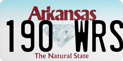 AR license plate 190WRS