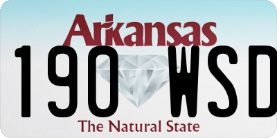 AR license plate 190WSD