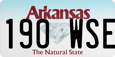 AR license plate 190WSE