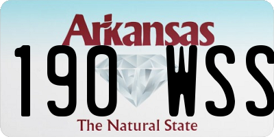 AR license plate 190WSS