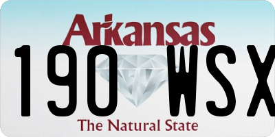 AR license plate 190WSX