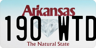 AR license plate 190WTD