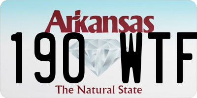 AR license plate 190WTF