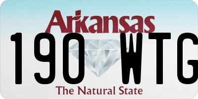 AR license plate 190WTG