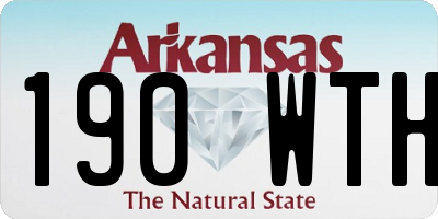 AR license plate 190WTH