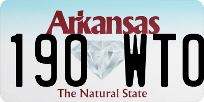 AR license plate 190WTO