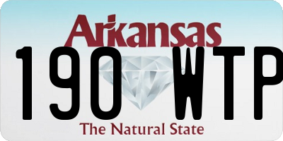 AR license plate 190WTP
