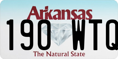 AR license plate 190WTQ