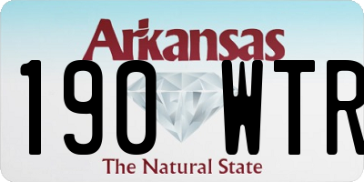 AR license plate 190WTR