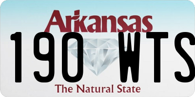 AR license plate 190WTS