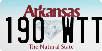 AR license plate 190WTT