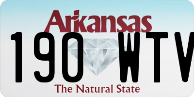 AR license plate 190WTV