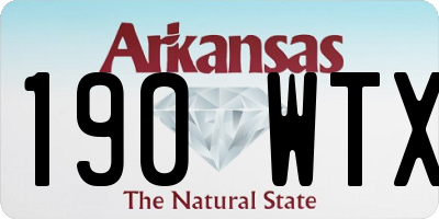 AR license plate 190WTX