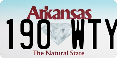AR license plate 190WTY