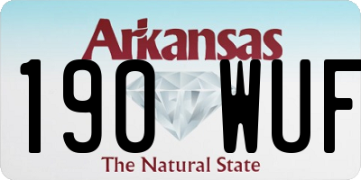 AR license plate 190WUF