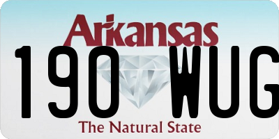 AR license plate 190WUG