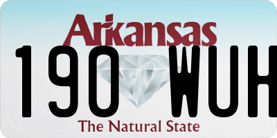 AR license plate 190WUH