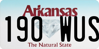 AR license plate 190WUS