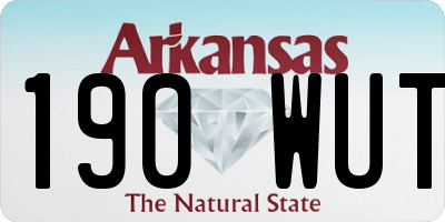 AR license plate 190WUT