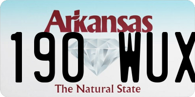 AR license plate 190WUX