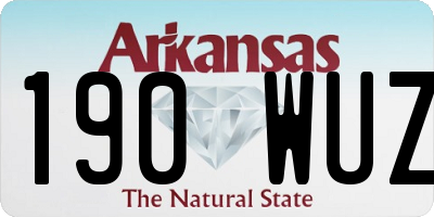 AR license plate 190WUZ