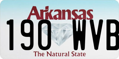 AR license plate 190WVB