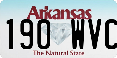 AR license plate 190WVC