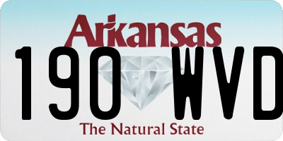AR license plate 190WVD