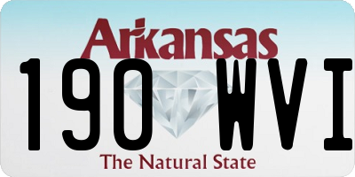 AR license plate 190WVI