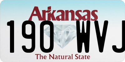 AR license plate 190WVJ