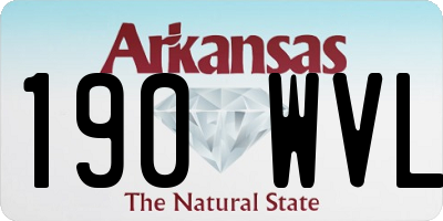 AR license plate 190WVL