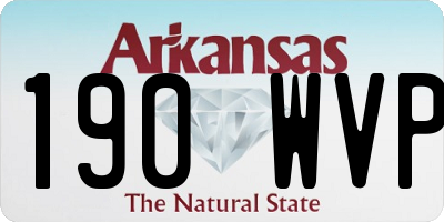 AR license plate 190WVP