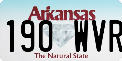 AR license plate 190WVR