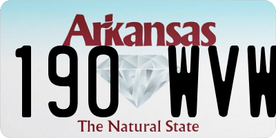 AR license plate 190WVW