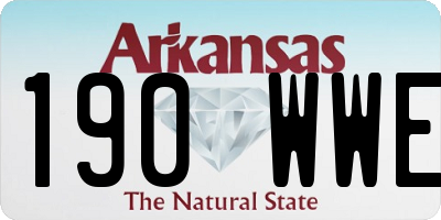 AR license plate 190WWE