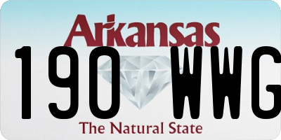 AR license plate 190WWG