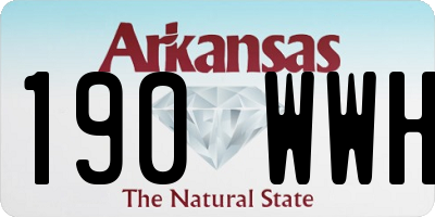 AR license plate 190WWH