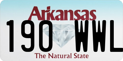 AR license plate 190WWL