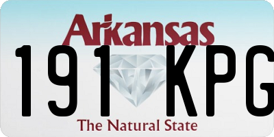 AR license plate 191KPG