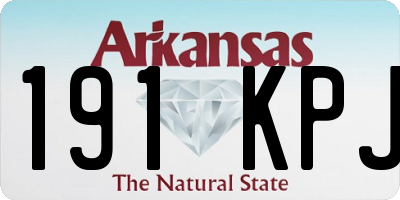 AR license plate 191KPJ