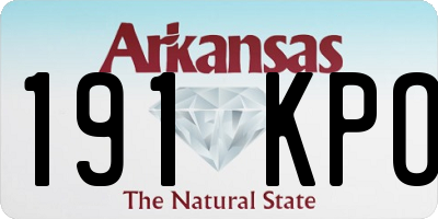 AR license plate 191KPO