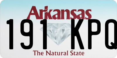 AR license plate 191KPQ