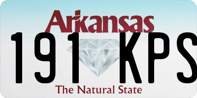 AR license plate 191KPS