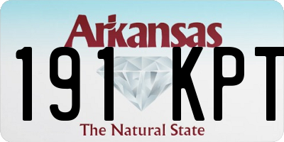 AR license plate 191KPT