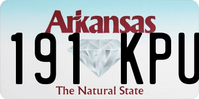 AR license plate 191KPU