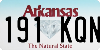 AR license plate 191KQN